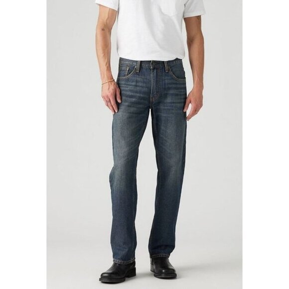 559™ Relaxed Straight Fit Men's Jeans Medium Wash Denim‎ Non-Stetch W36 L36 - Picture 1 of 12
